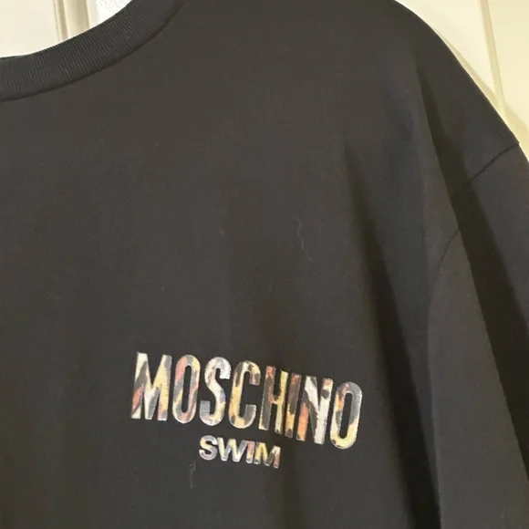 Moschino designer new black swim shirt L - Picture 5 of 7
